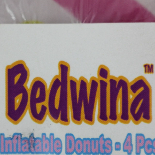 Package Of Bedwin Inflatable Donuts Multicolored Pack of 4 Sealed