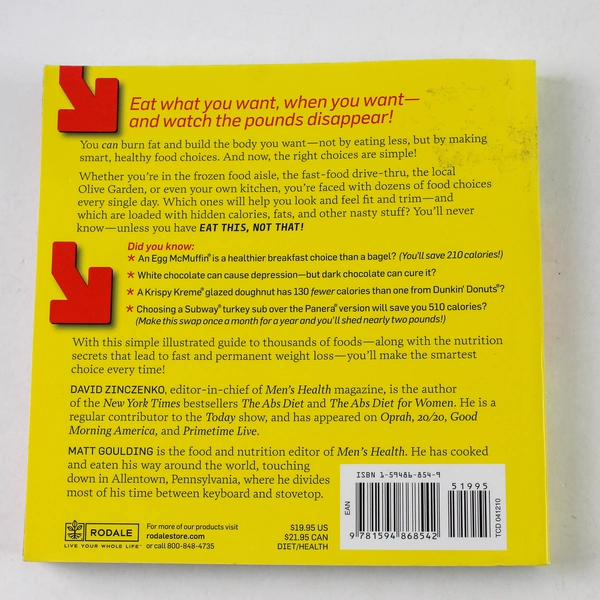Eat This Not That by David Zinczenko Matt Goulding 2008 Paperback