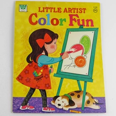 Little Artist Color Fun Coloring Book 1970 Whitman Blank Pages