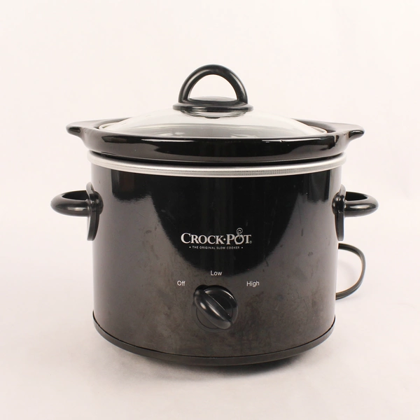 Crock Pot SCR200B Slow Cooker Black Stoneware 1.5 Quart Pre-Owned
