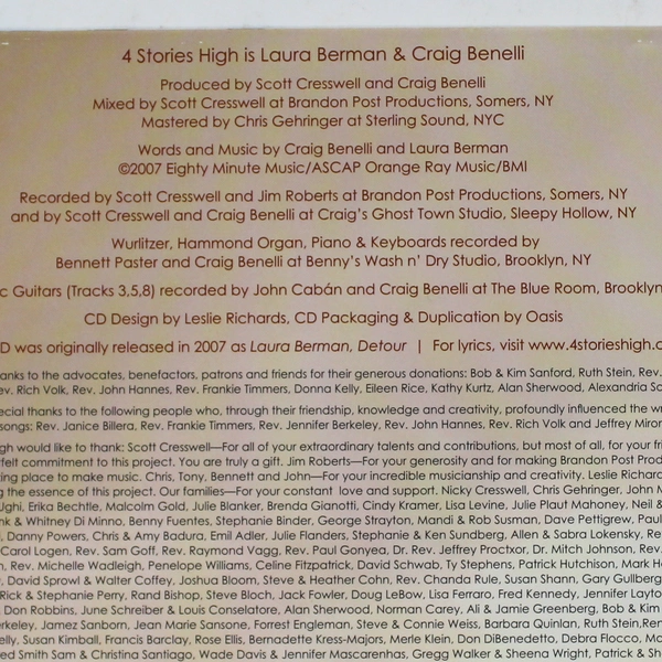 4 Stories High Detour Audio CD by Scott Cresswell & Craig Benelli 2007