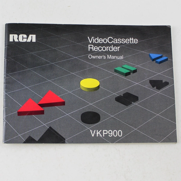 RCA VKP900 Video Cassette Recorder Owner's Manual Good Condition