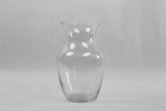 Vintage Libbey Glass Flower Vase Flare Clear Centerpiece Fish Tank Planter Craft