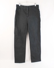Appleseed's Women's Size 8 Black Stretch Trousers Pants with Pockets Cotton