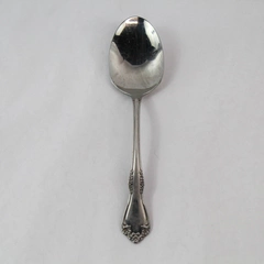 Oneida Ltd Wm A Rogers Amadeus Serving Spoon Stainless Floral 8.5"
