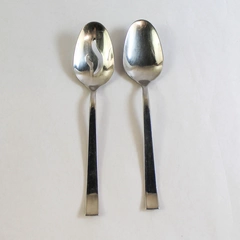 Set of 2 Vintage JA Henckels International 18/10 Stainless Metro Serving Spoons 