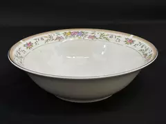 Farberware Bellini Floral 9" Round Vegetable Bowl Good Pre-owned Condition