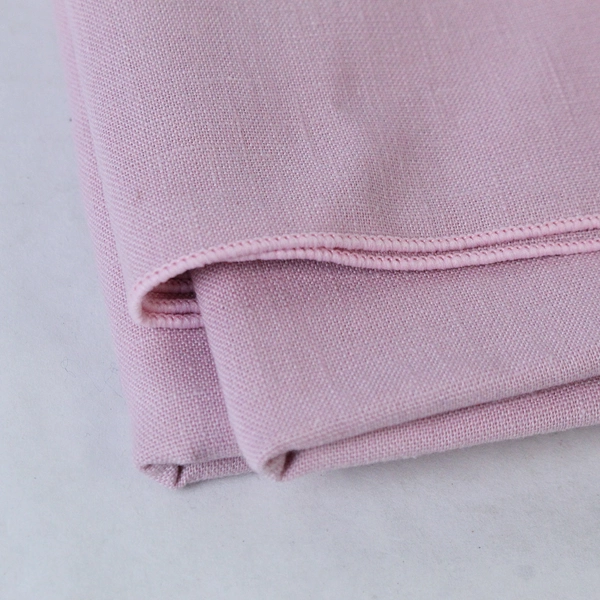 Woven Fabric Tablecloth Linen Pink Rectangular 58 x 82 in Unbranded Home Decor