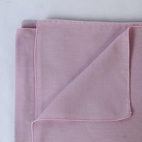 Woven Fabric Tablecloth Linen Pink Rectangular 58 x 82 in Unbranded Home Decor