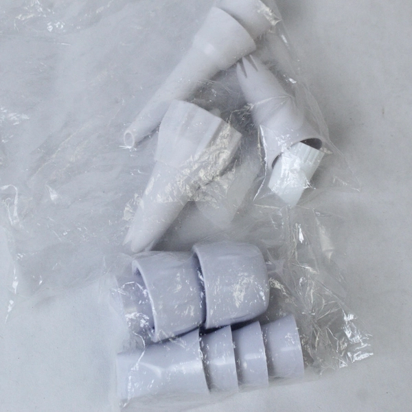 Lot of 2 Cookie Presses and Nozzles Plastic Frosting Cupcake Cake Decorating