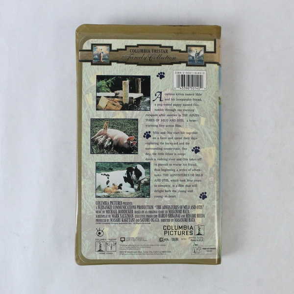 The Adventures of Milo and Otis VHS 1989 Narrated by Dudley Moore