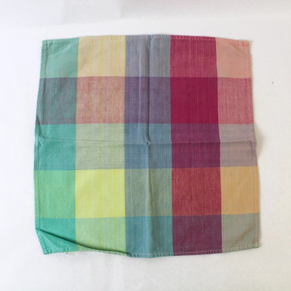 Lot of 4 Goerge E. Bardwil & Sons Multicolored Checkered Cloth Napkins Picnic
