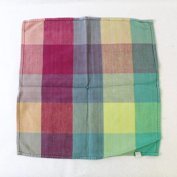 Lot of 4 Goerge E. Bardwil & Sons Multicolored Checkered Cloth Napkins Picnic