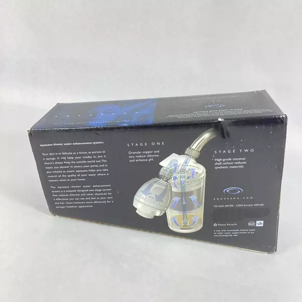 Aquasona Dual Cartridge Shower Water Enhancement System Open Box