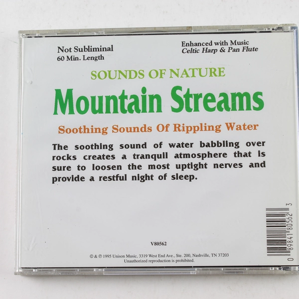 Mountain Streams Nature's Relaxing Sounds CD 1995