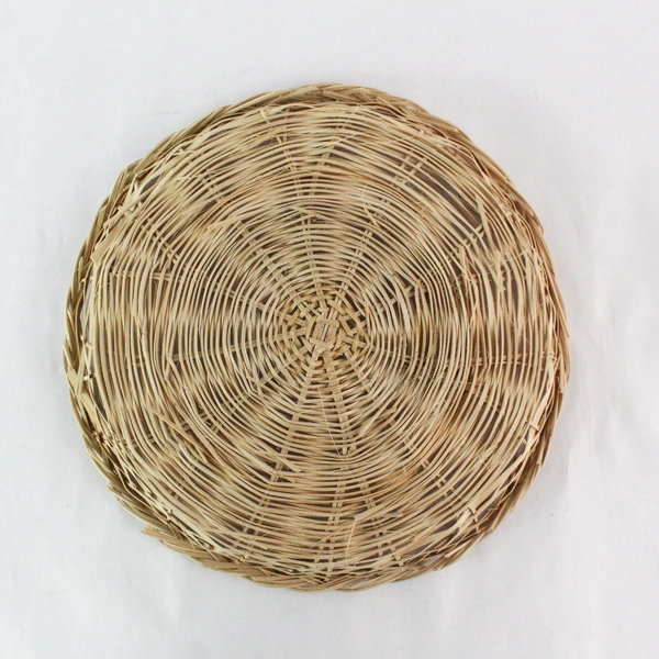 Lot of 6 Wicker Paper Plate Holders 9x9 Inches Varying Styles/Sizes