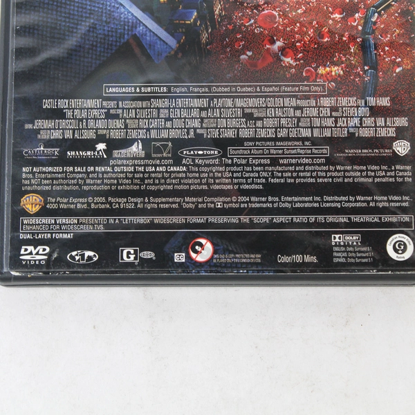 The Polar Express DVD Widescreen Edition 2004 Castle Rock Rated G Animated