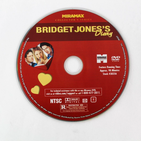 Bridget Jones's Diary 2001 DVD Hugh Grant Colin Firth Renee Zellweger