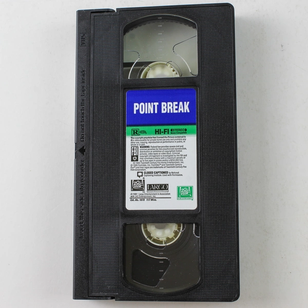 Point Break VHS 1995 Patrick Swayze and Keanu Reeves