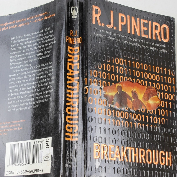 R. J. Pineiro Breakthrough 1999 Paperback Good Condition Sci-Fi Thriller
