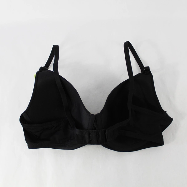 Ambrielle Women Bra 34B Black Underwire Lightly Lined Smooth Full Coverage NWT