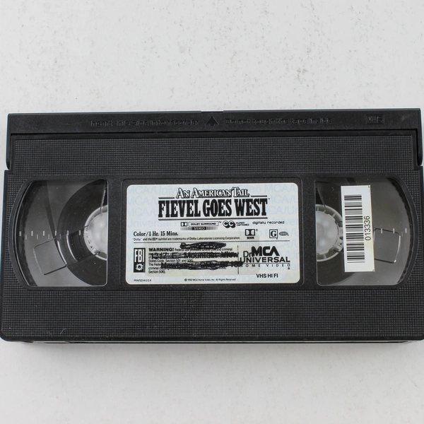 An American Tail Fievel Goes West VHS 1992 Animated Classic
