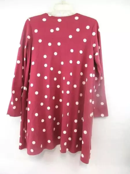LuLaRoe Cardigan Sweater Mauve With White Dots Long Sleeves Women's Size Small