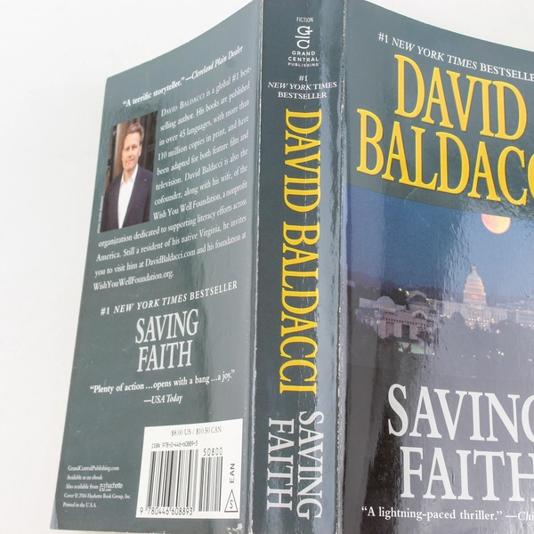 David Baldacci Saving Faith Paperback Book 2000 Good Condition Best Seller