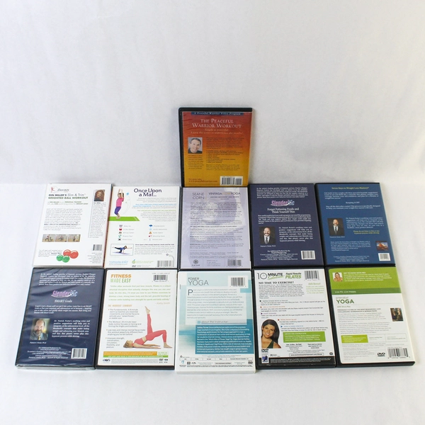 Lot of 11 Yoga Self Help Weight Loss Dvds Untested