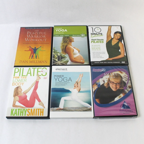 Lot of 11 Yoga Self Help Weight Loss Dvds Untested