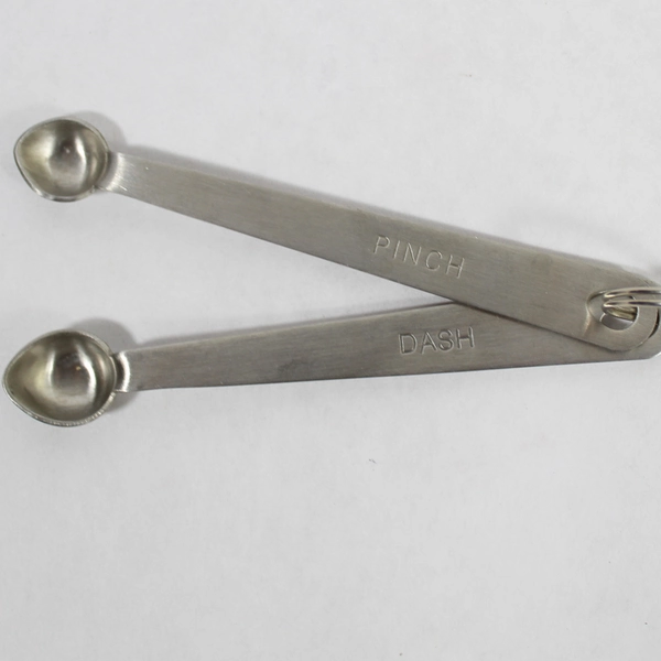 Nip Pinch Smidgen Dash Measuring Spoon Set Stainless Steel Herb Spice