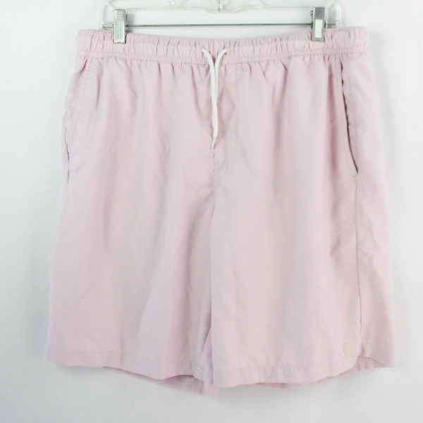 Empyre Men's Light Pink Drawstring High Waist Swimming Shorts w/ Pockets Size XL