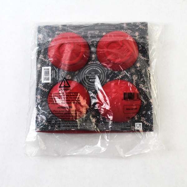 Bennkai Silicone Hot Chocolate Swirl Bomb Maker Molds Red 2" Spheres New