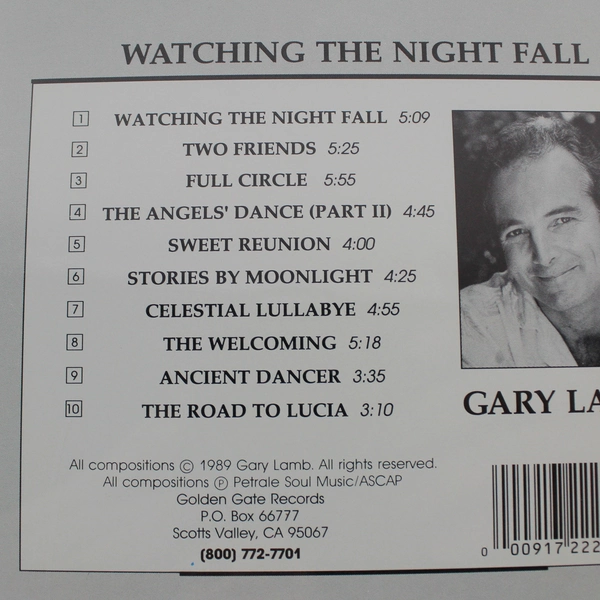 Watching The Night Fall By Gary Lamb CD Album Golden Gate Records Classical