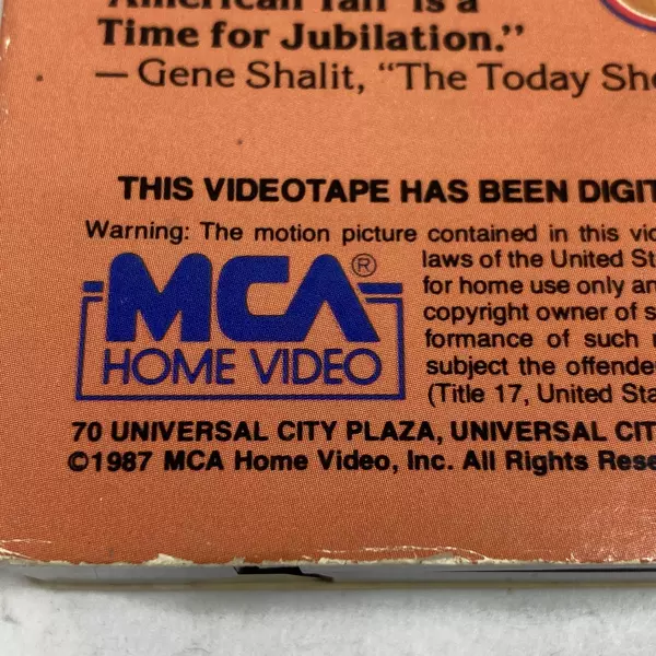An American Tail VHS 1987 MCA Home Video Pre-Owned Fievel Kids Movie