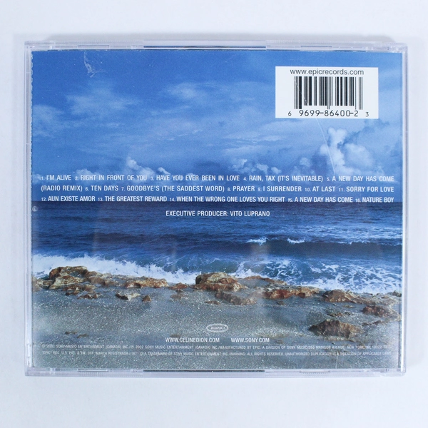 Celine Dion A New Day Has Come CD 2002 Sony I'm Alive Right In Front Of You