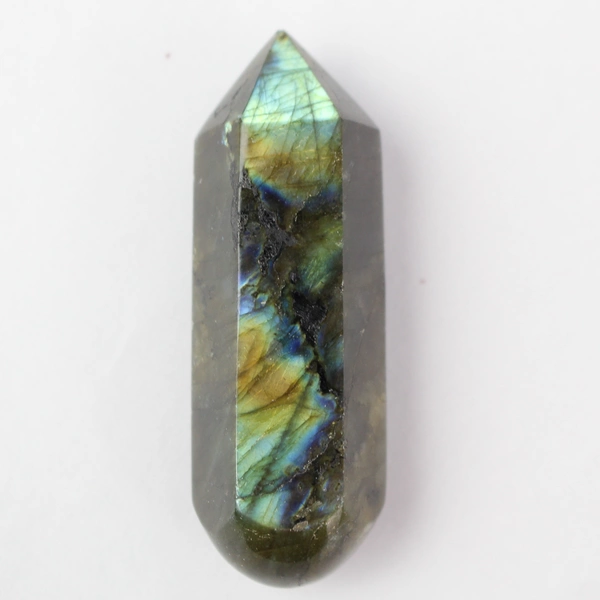 Lot of 4 Small Labradorite Tower Wand Crystals 50 Grams 2 Inches