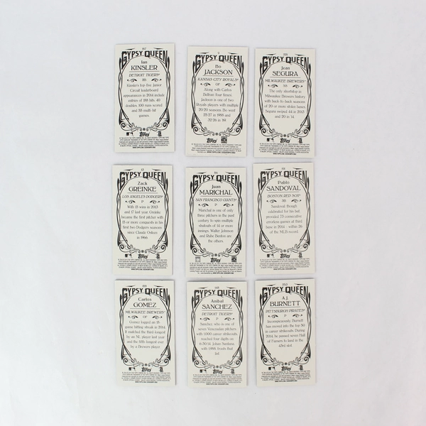 2015 Topps Gypsy Queen Starter Set 9 Mini Cards