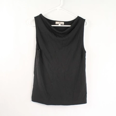 Donna Gray Women's Black Sleeveless Tunic Top Size M Good Pre-Owned Condition