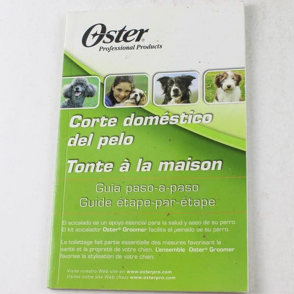 Oster Home Clipping Step By Step Guide Booklet Dog Grooming Guide DIY PB