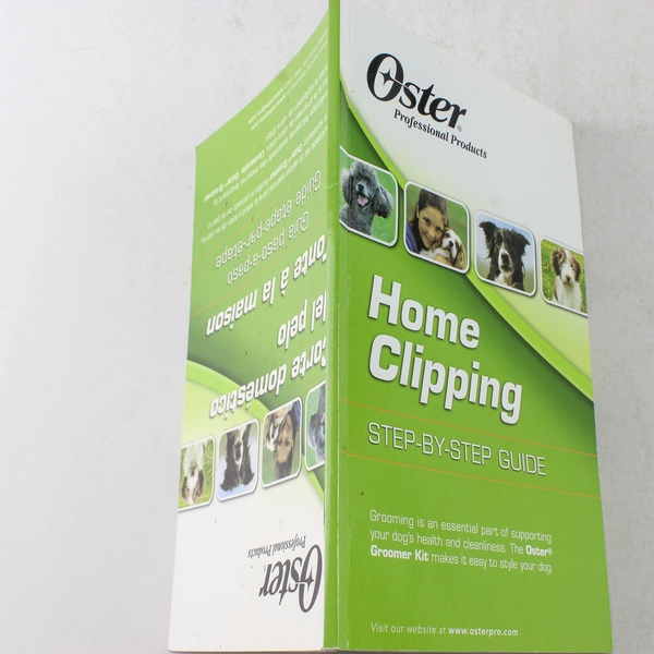 Oster Home Clipping Step By Step Guide Booklet Dog Grooming Guide DIY PB