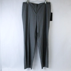 Semantiks Dress Slacks Pants Women's Size 14 Petite Gray Pin Stripes