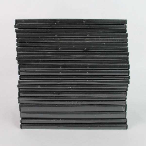 Lot Of 23 Empty DVD Cases Black Plastic