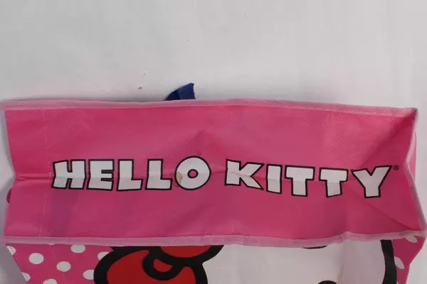 Hello Kitty Pink Polka Dot Two-Handled Reusable Tote Shopping Bag Vandor