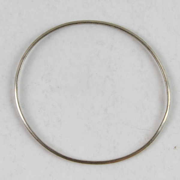 Three Piece Bangle Bracelet Set Sterling Silver And Gold Glitter