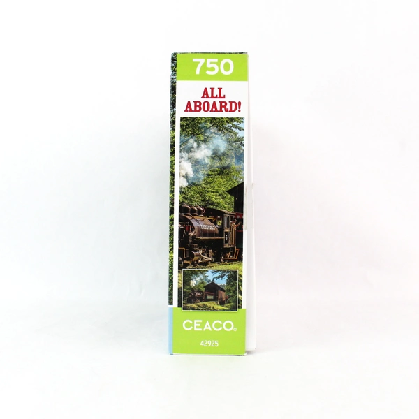Ceaco All Aboard 750 Piece Complete Jigsaw Puzzle Train Theme