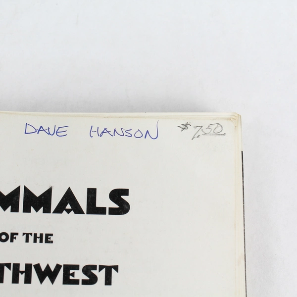 Mammals Of The Northwest by Earl J. Larrison 1976 Seattle Audubon Paperback