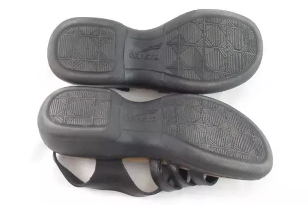 Dansko Sandals Black Ankle Buckle Strap Open Toe Women's Size 37 Euro 6.5 US