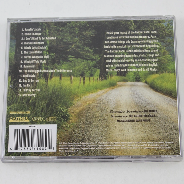 Gaither Vocal Band Pure And Simple Audio CD 2012 Good Pre-Owned Condition