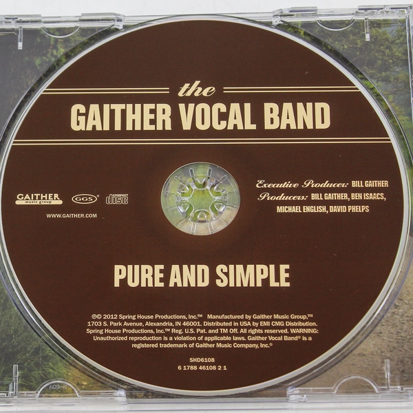 Gaither Vocal Band Pure And Simple Audio CD 2012 Good Pre-Owned Condition